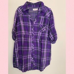 OP Plaid Button-Up Shirt